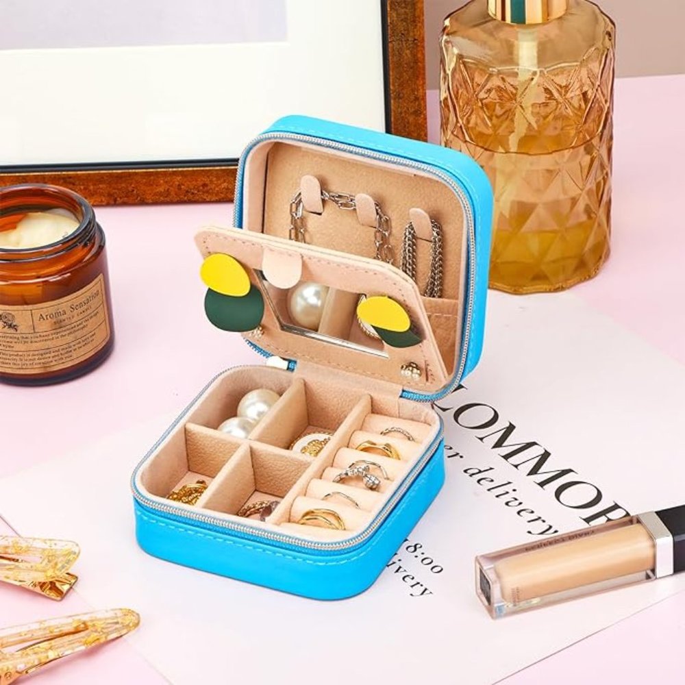 Elegant Blue Jewelry Organizer